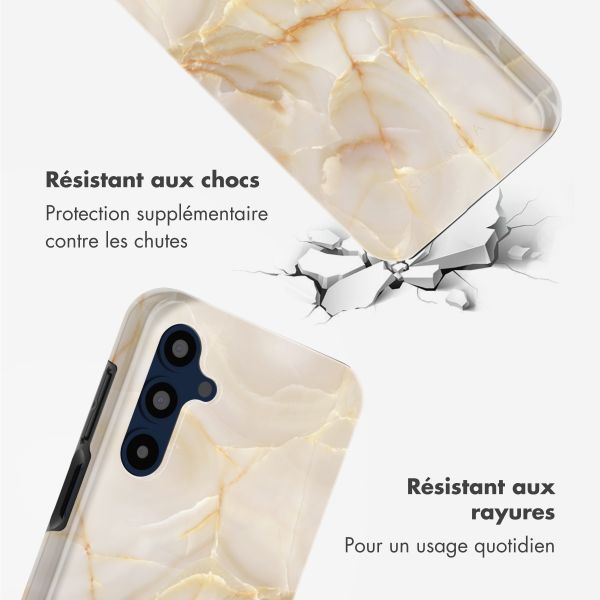 Selencia Coque arrière Vivid Tough Samsung Galaxy A16 - Golden Beige Marble