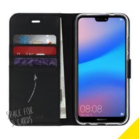 Accezz Étui de télephone Wallet Huawei P20 Lite - Noir