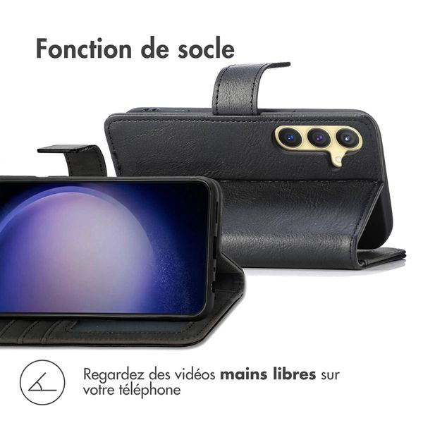 imoshion Étui de télephone portefeuille de luxe Samsung Galaxy S24 Plus - Noir