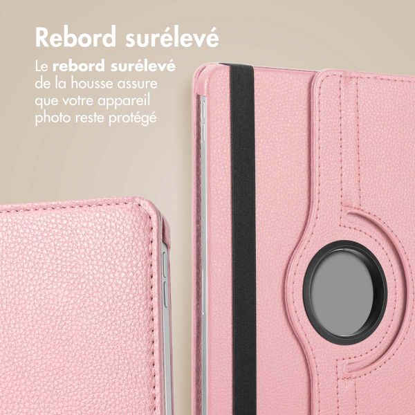 imoshion Coque tablette rotatif à 360° Samsung Galaxy Tab S9 11.0 pouces / Tab S9 FE 10.9 pouces - Rose