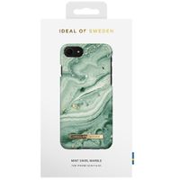 iDeal of Sweden Coque Fashion Apple iPhone SE (2022 / 2020) / 8 / 7 / 6(s) - Mint Swirl Marble