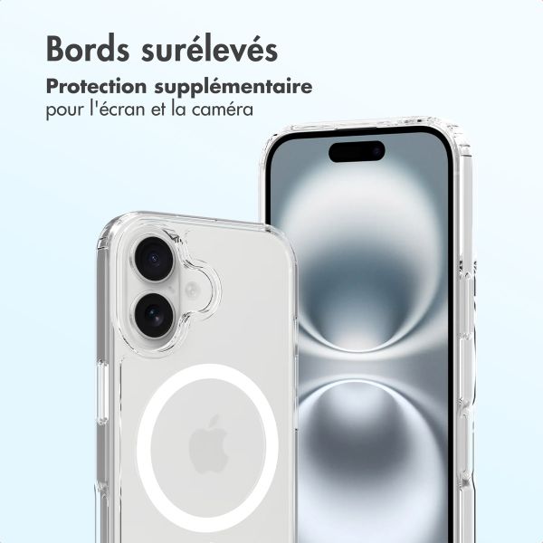 Accezz Coque arrière Xtreme Impact avec MagSafe Apple iPhone 16 - Transparent