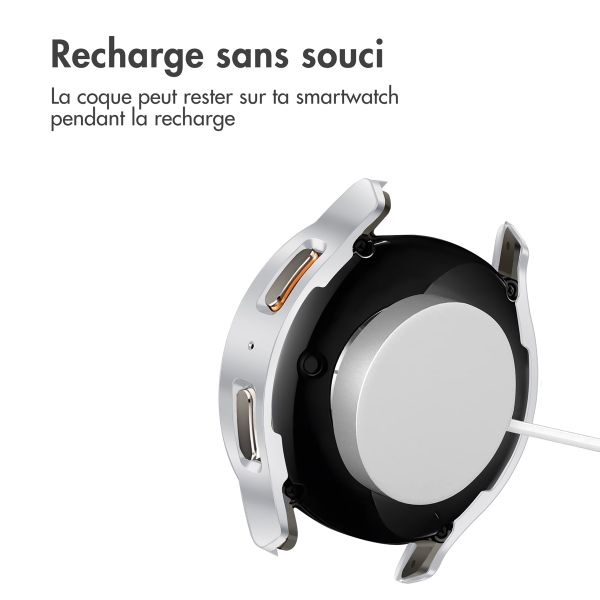 imoshion Coque rigide à couverture complète Samsung Galaxy Watch 7 - 40 mm - Argent