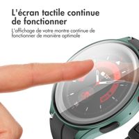 imoshion Coque rigide à couverture complète Samsung Galaxy Watch 5 - 44 mm - Vert foncé