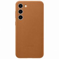 Samsung Original Coque en cuir Samsung Galaxy S23 Plus - Brun