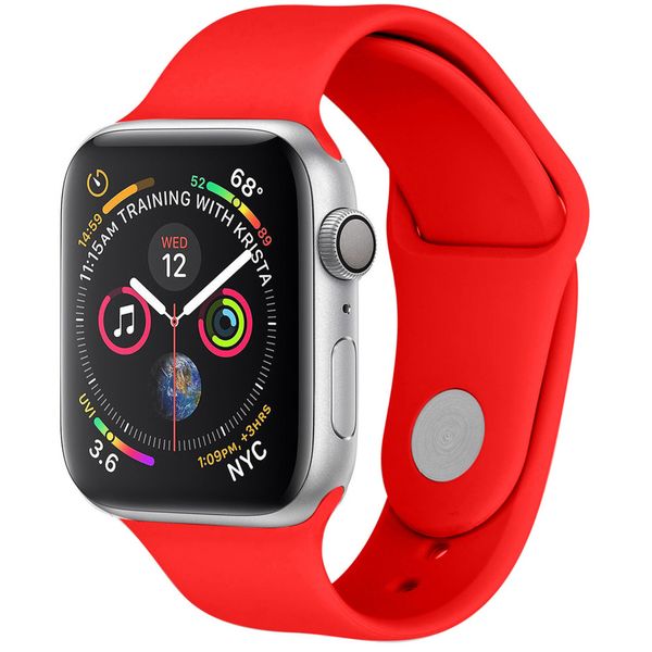 imoshion Bracelet silicone Apple Watch Series 1 á 11 / SE / Ultra (44/45/46/49 mm) - Rouge