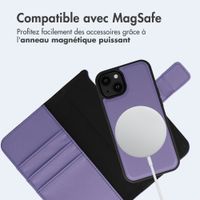 imoshion Étui portefeuille luxe 2-en-1 amovible Apple iPhone 13 - Violet