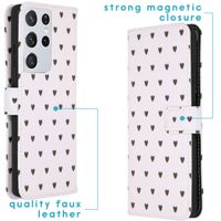 imoshion Coque silicone design Galaxy S21 Ultra -Hearts Allover White