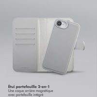 Selencia Étui portefeuille amovible Olyn avec MagSafe Apple iPhone 16e - Gris