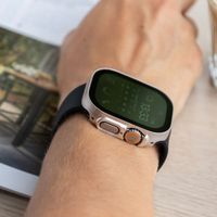 imoshion Coque rigide à couverture complète Apple Watch Ultra / Ultra 2 / Ultra 3 - 49 mm - Lumière stellaire