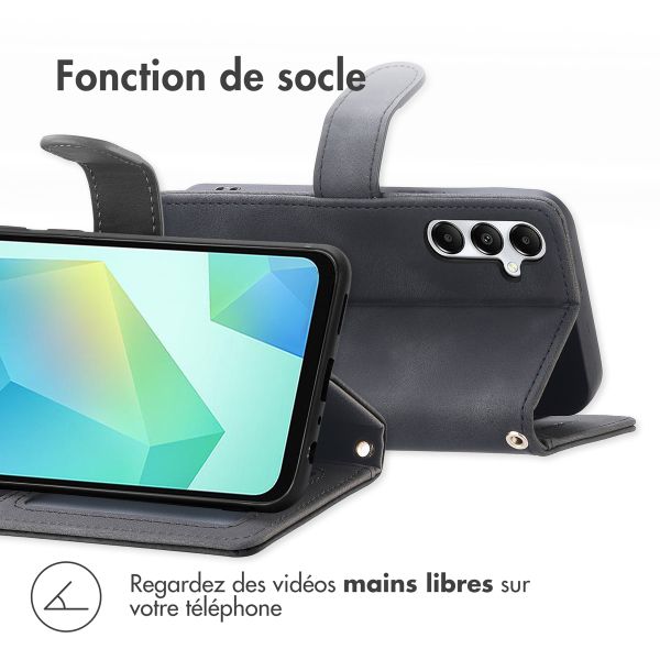 imoshion Etui de téléphone portefeuille avec cordon Samsung Galaxy A26 - Noir