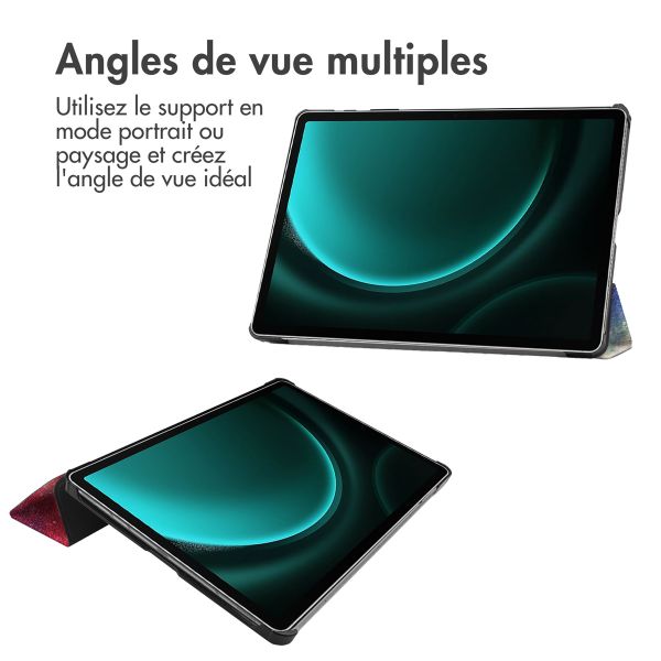 imoshion Coque tablette Design Trifold Samsung Tab S10 Plus / Tab S9 Plus / Tab S9 FE Plus - Space