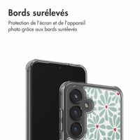 imoshion Coque Design Samsung Galaxy S24 - Bloom Love Sage Green