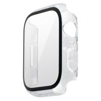 Uniq Legion Coque Apple Watch avec protection d'écran en Verre Trempé Apple Watch 7-9 - 41 mm - Dove (Clear)