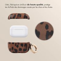Selencia Coque Sabi Apple AirPods Pro / Pro 2 - imprimé léopard - Mocha Brown