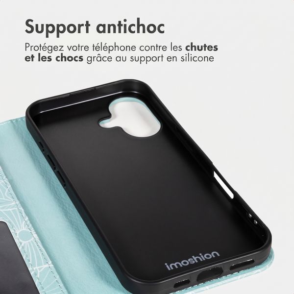 imoshion Étui de télephone portefeuille Design Apple iPhone 16 - Botanica