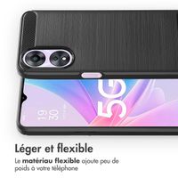 imoshion Coque Brushed Oppo A78 (4G) - Noir