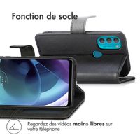 imoshion Étui de téléphone portefeuille Luxe Motorola Moto G71 - Noir