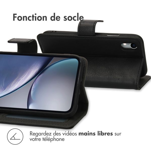 imoshion Étui de télephone portefeuille Apple iPhone Xr - Noir
