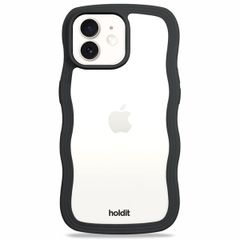 Holdit Coque Wavy Apple iPhone 12 (Pro) - Black / Transparent