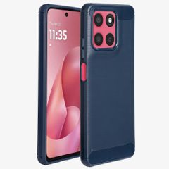 imoshion Coque Brushed Motorola Moto G57 Power - Bleu foncé