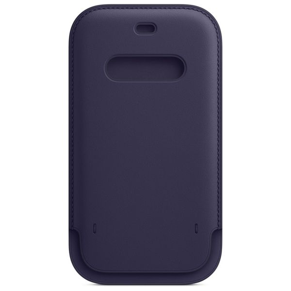Apple Sacoche en cuir MagSafe Apple iPhone 12 (Pro) - Deep Violet