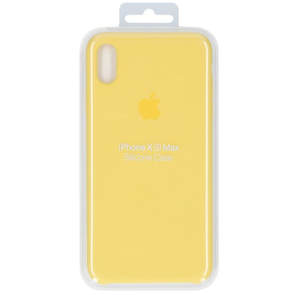 Apple Coque en silicone Apple iPhone Xs Max - Canary Yellow