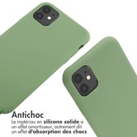 imoshion ﻿Coque en silicone avec cordon iPhone 11 - Vert