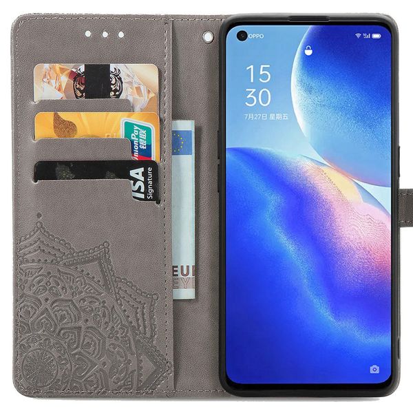 imoshion Etui de téléphone Mandala Oppo Find X3 Lite - Gris