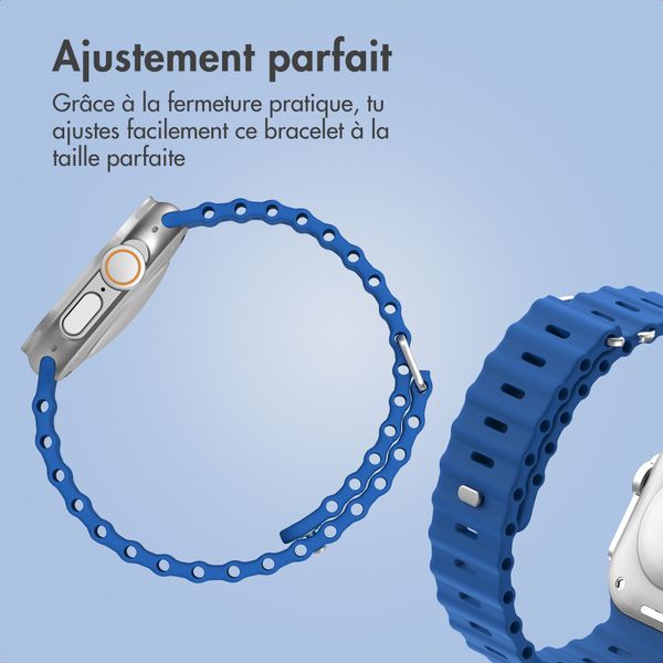 Accezz Bracelet Ocean Apple Watch Series 1 - 9 / SE (38/40/41 mm) | Series 10 / 11 (42 mm) - Royal Blue