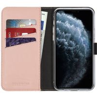 Selencia Étui de téléphone en cuir véritable iPhone 11 Pro - Rose