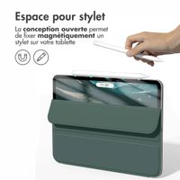 imoshion Magnetic etui de téléphone portefeuille Apple iPad 11 (2025) 11 pouces A16 / iPad 10 (2022) 10.9 pouces - Vert foncé