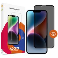 Accezz Protection d'écran en verre trempé Privacy iPhone 13 / 13 Pro / 14 / 16e