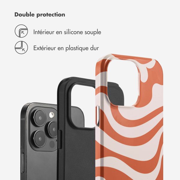 Selencia Coque arrière Vivid Tough iPhone 14 Pro Max - Dream Swirl Orange