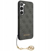 Guess Coque arrière 4G Classic Logo Charm Samsung Galaxy S24 Plus - Noir