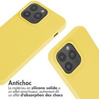 imoshion Coque en silicone avec cordon Apple iPhone 15 Pro Max - Jaune