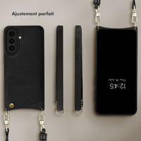 Selencia Coque de télephone Nova avec cordon et porte-cartes Samsung Galaxy A57 (5G) - Noir