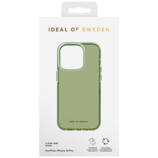 iDeal of Sweden Coque Clear iPhone 14 Pro - Khaki