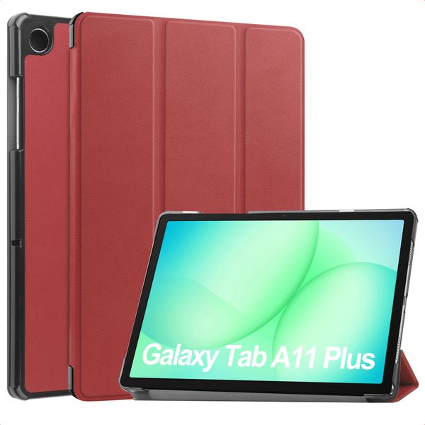imoshion Coque tablette Trifold Samsung Galaxy Tab A11 Plus - Bordeaux