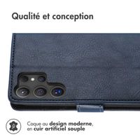 imoshion Étui de téléphone portefeuille Luxe Samsung Galaxy S25 Ultra - Bleu foncé