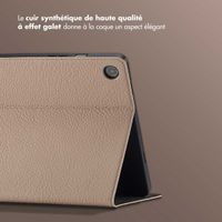 Selencia Coque tablette Riva Samsung Galaxy Tab A9 Plus - Beige