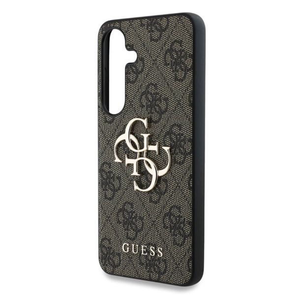 Guess Coque 4G Metal Logo Backcover Samsung Galaxy S25 - Marron