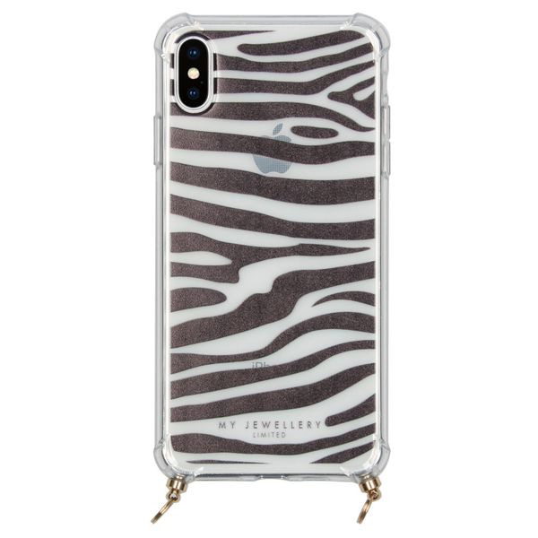 My Jewellery Housse avec cordon pour coque silicone Design iPhone Xs Max