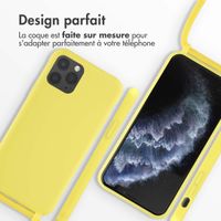 imoshion ﻿Coque en silicone avec cordon iPhone 11 Pro - Jaune