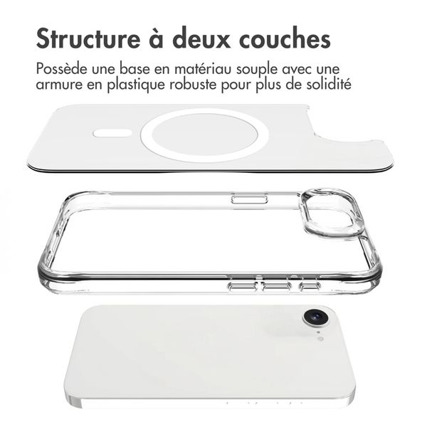 imoshion Coque Rugged Air MagSafe Apple iPhone 17e / 16e - Transparent