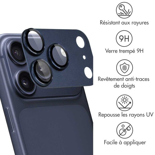 imoshion Protection Caméra en verre trempé 2 Pack Apple Apple iPhone 17 Pro - Deep Blue