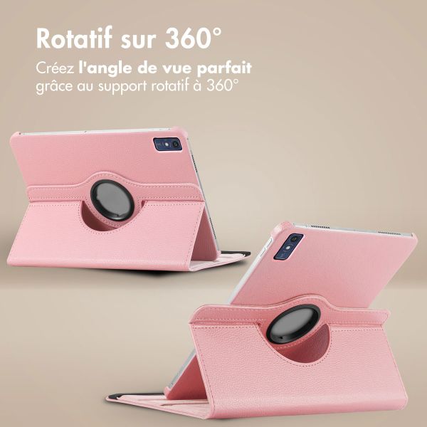 imoshion Coque tablette rotatif à 360° Lenovo Tab M10 5G - Rose