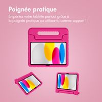 imoshion Coque kidsproof avec poignée Apple iPad 11 (2025) 11 pouces A16 / iPad 10 (2022) 10.9 pouces - Rose