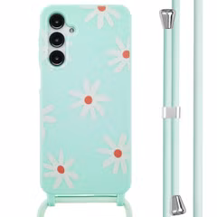 imoshion Coque design en silicone avec cordon Samsung Galaxy A16 - Green Flower Distance