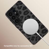 Selencia Coque Sabi imprimé panthère avec MagSafe Samsung Galaxy S26 Ultra - Midnight Black